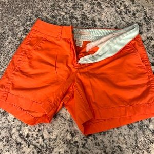 J Crew Coral Chino Shorts